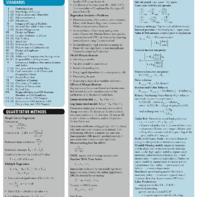 cfa level 2 formula sheet pdf